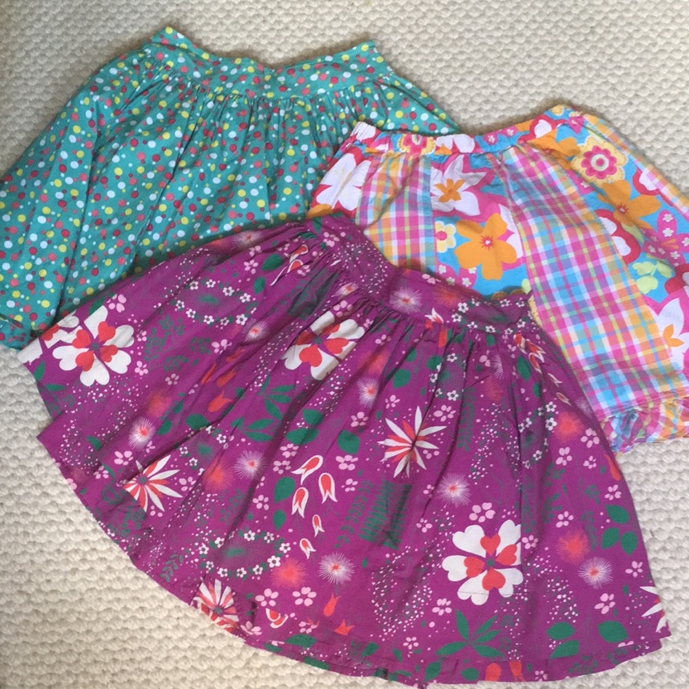 3 girls summer skirts size 10
